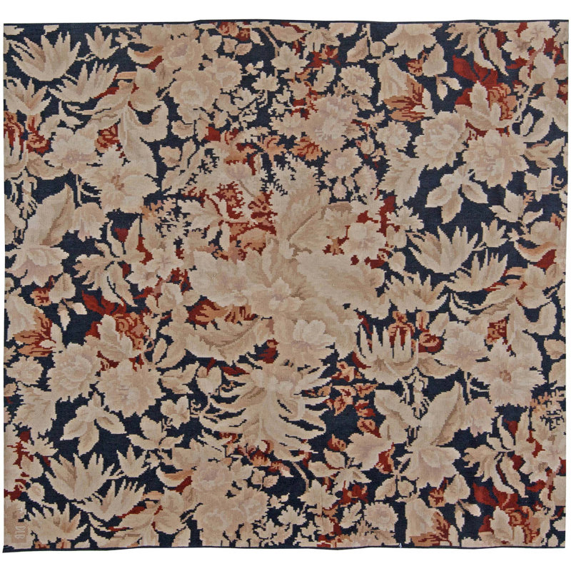 One-of-a-Kind Square 7' x 7' Hand Knotted Area Rug