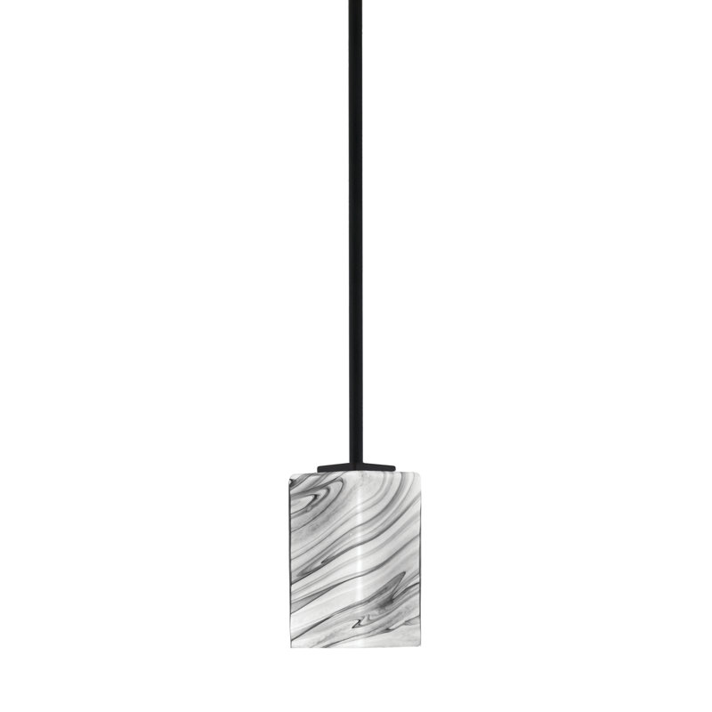 Mini-luminaire suspendu suspendu Franklin, Noir mat