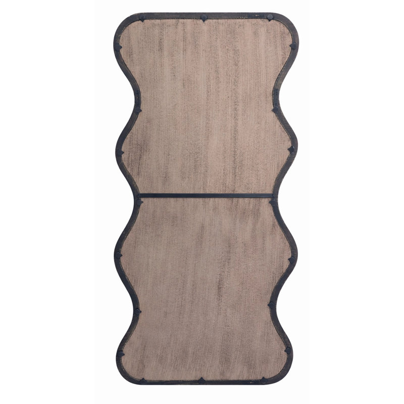 Miroir mural 36 po x 72 po pleine longueur avec cadre en bois de manguier naturel