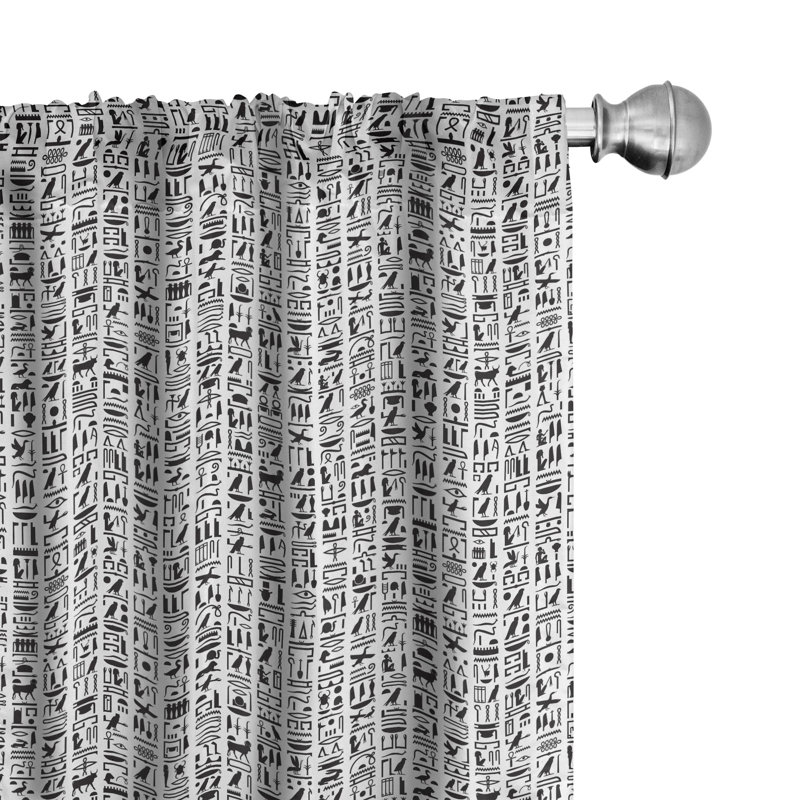 Semi-Sheer Rod Pocket Sliding Panel, 28" x 63"