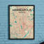 Minneapolis City Map - No Frame Print-398328409