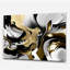 Golden Wave Reflections II - art mural abstrait en acrylique pour le salon-101527318