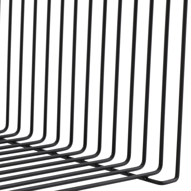 Table d'appoint carrée, table d'appoint polyvalente en fer, table de bout carrée, Noir