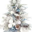 Holiday Tree with Ornaments and Pinecones in Decorative Vase