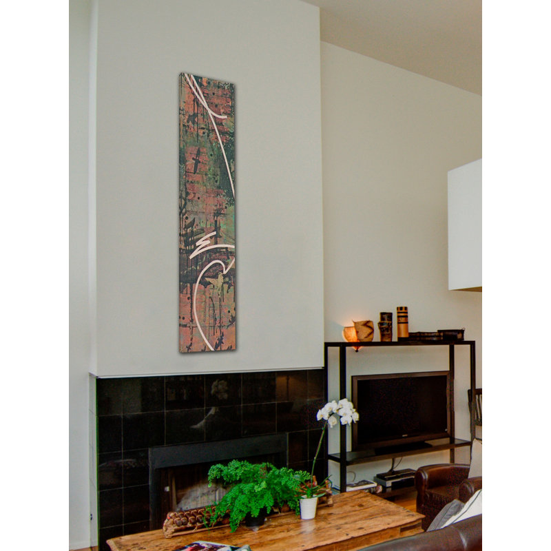 Reproduction d’art sur toile tendue, "nidification time" par tracy silva barbosa, H 40 po x l 10 po