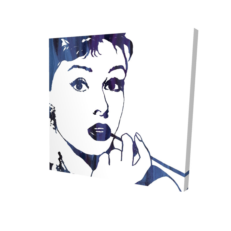 Audrey Hepburn, toile de cigare - chambre à coucher, décoration intérieure