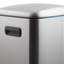 Poubelle et bac de recyclage multi-compartiments 10,57 gallons en acier