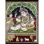 Bala Krishna savourant le beurre | Tanjore, peinture avec cadre | Couleur traditionnelle avec or 24 carats