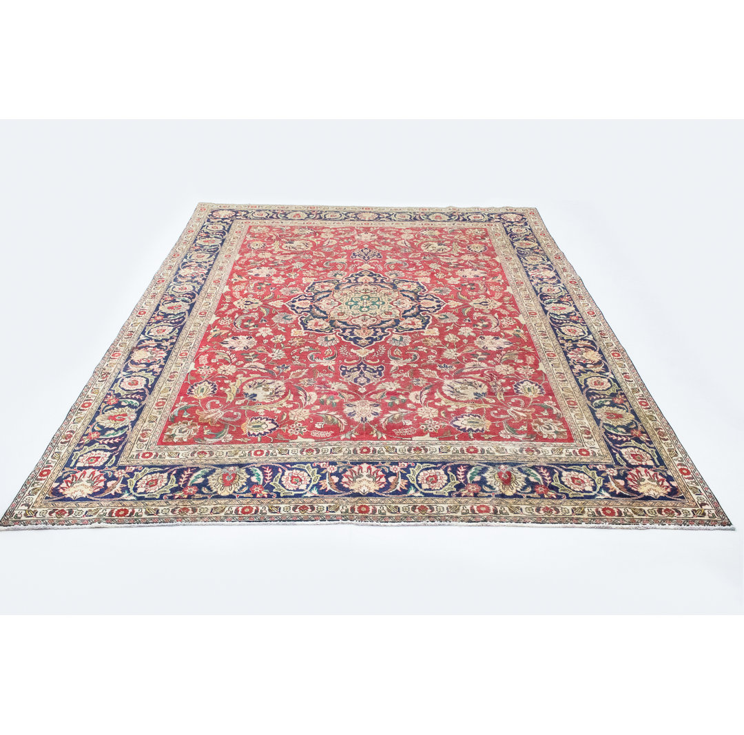 Hand Knotted Wool Red Indoor/Outdoor Rug