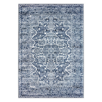 Charlton Home  Area Rug  Machine Washable  Rugs with Rubber Backing for Living Room