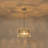 3-Light Drum Crystal Chandelier