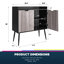 Jodie 91.2 cm Bar Cabinet Bar Cabinet