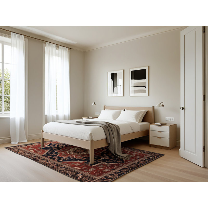 Tapis brun lavable à la machine, Rectangle 5 pi x 7 pi