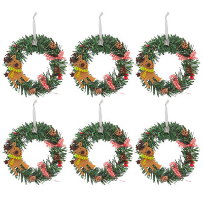 Handcrafted Faux 5.9'' Wreath