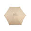 Parasol de patio extérieur 9 pi avec parasol inclinable et manivelle, parasol de marché 6 baleines robustes, terrasse, cour, piscine (base non incluse)-1749122918