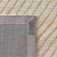 Tapis transitionnel transitionnel ivoire / brun clair en jute tissé à la main-2012178221