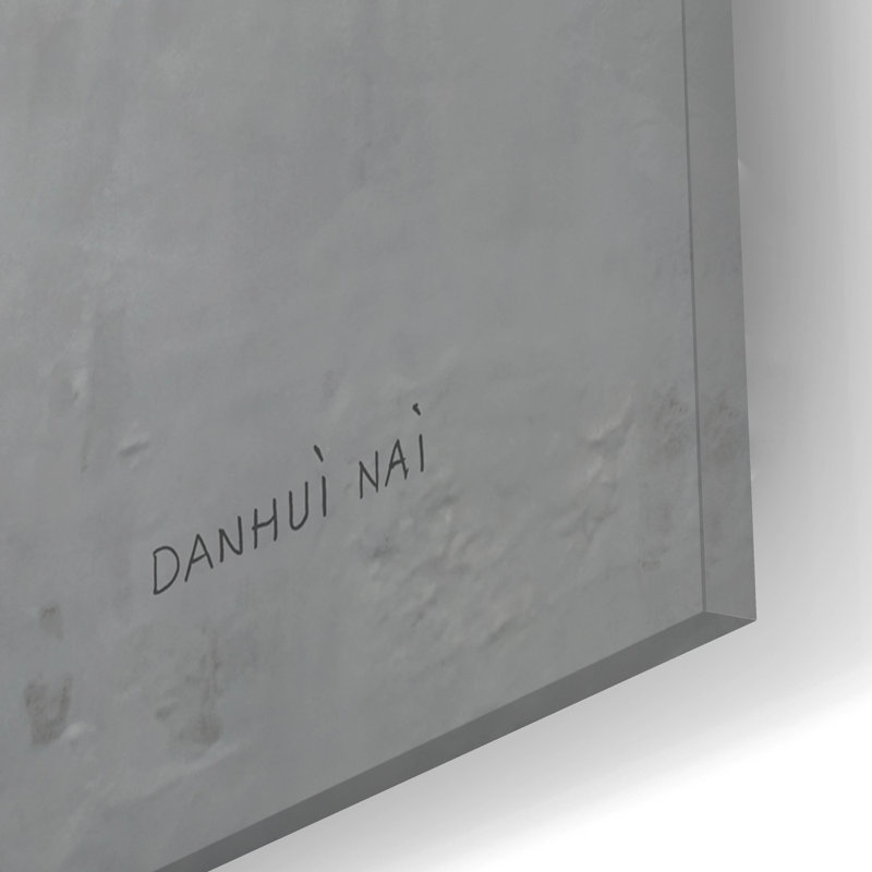 «White Hydrangeas» par Danhui Nai, art mural en verre acrylique, H 12 po x l 12 po x P 0,13 po