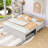 Twin Upholstered Daybed with Trundle-656438723