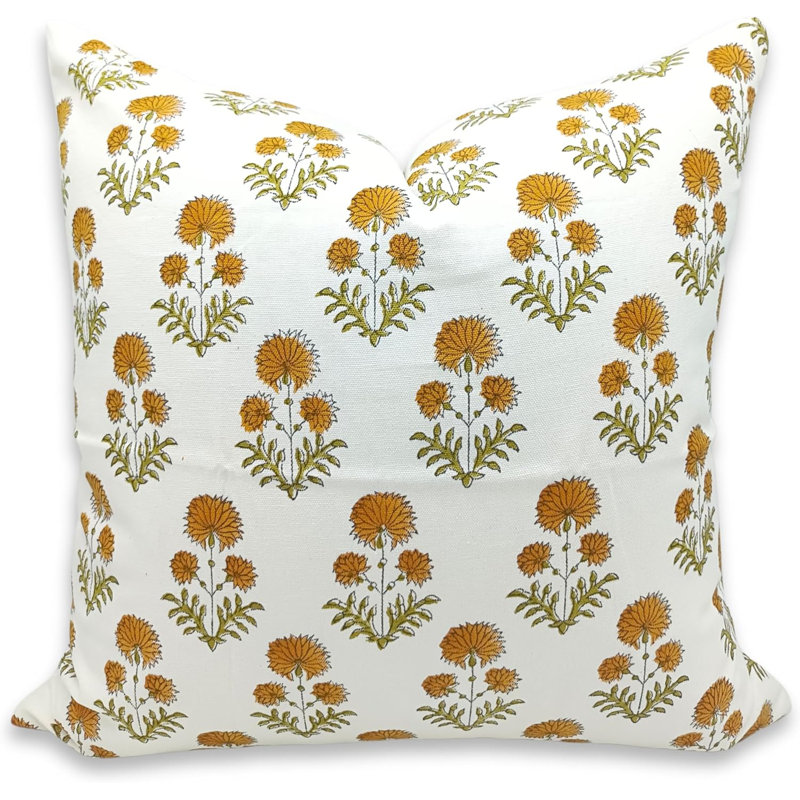 Housse de coussin intérieure / extérieure en coton Rishi, H 22 po x l 22 po