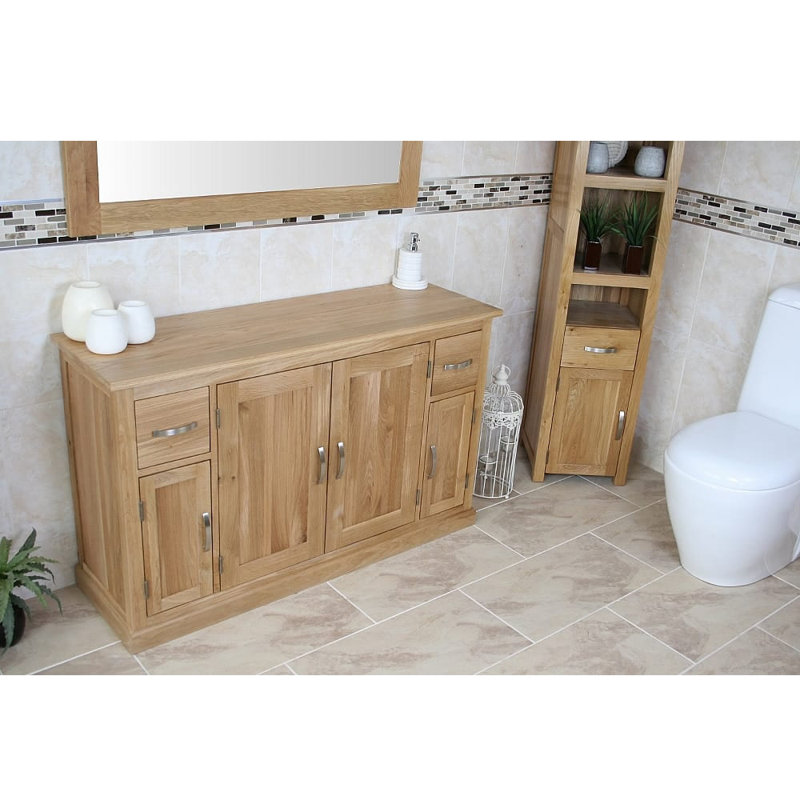 Keely Solid Wood Bathroom Cabinet