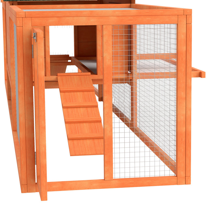 Rabbit Hutch with Wire Mesh