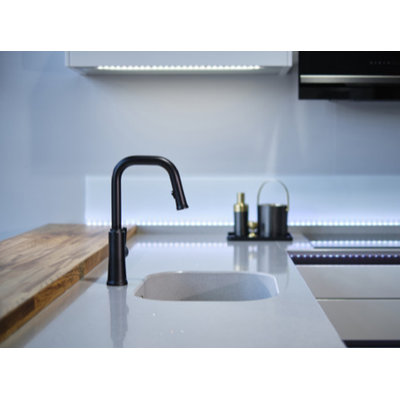 Trattoria Square Spout Kitchen Mixer
