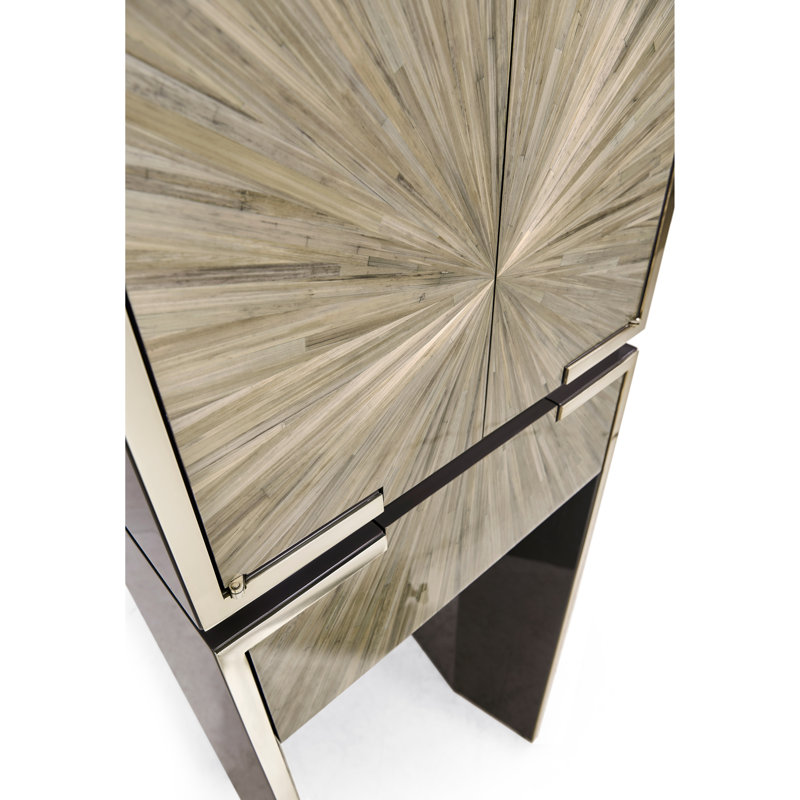 JC Modern Solid Wood Accent Cabinet