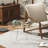 Modern Round Acrylic Coffee Table With Clear Lucite Design, Sturdy Three-Leg Support For Living Room, Bedroom, Or Office Side Table