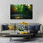 Cozy Lake Cottage, art contemporain abstrait forêt d'automne-1904397286