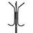 Mind Reader Freestanding Coat Rack, Multi-Hook Organizer for Office or Entryway, Metal, Black-49627213