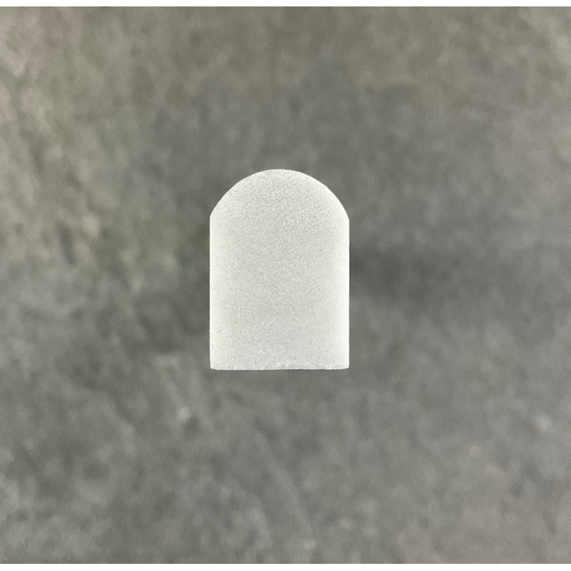 12'' L x 0.5'' W Marble Round Tile Trim, White Carrara