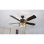 Ventilateur de plafond en cristal 52 po avec lumières et télécommande, ventilateur de plafond réversible à 6 vitesses Joahnna-829647831-829647833