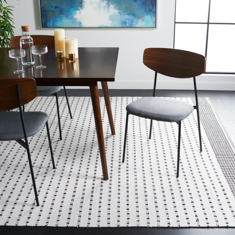 Aitken Flat Weave Cotton Geometric Rug, Rectangle 8' x 10'