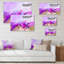 Impression sur toile «Purple Storm Impression» - cadre flottant-85080243-85080231