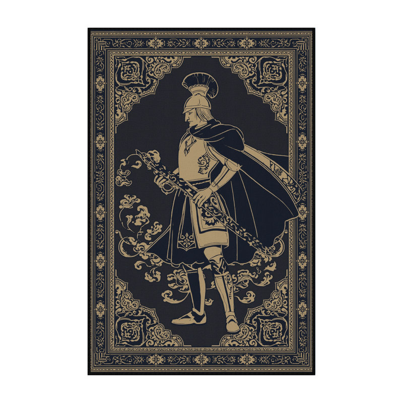 Tapis oriental gris moelleux doux et moelleux Paladin, 7 x 9