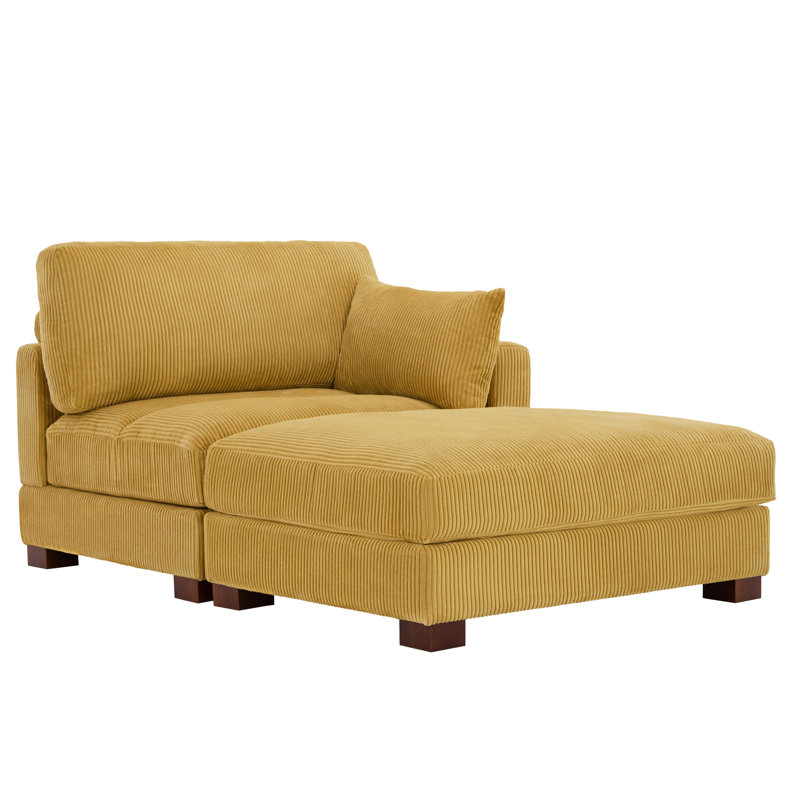 Bentura Chaise Lounge, Orange, Right Hand Facing