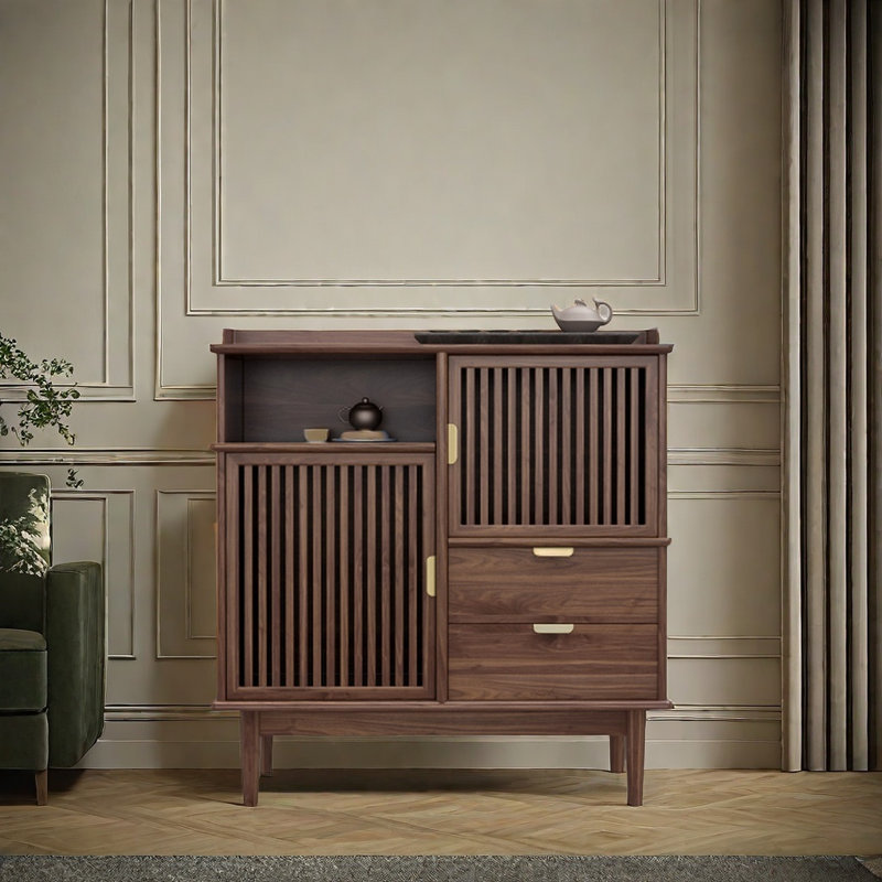 Armoire d'appoint zen en bois massif