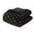 3 PCS Metallic Printed Plush Comforter Set With Throw Pillow