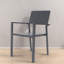 Chaises de salle à manger modernes en métal, conception ergonomique, utilisation intérieure et extérieure
