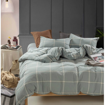 Cotton Duvet Cover with Pillow Shams Included