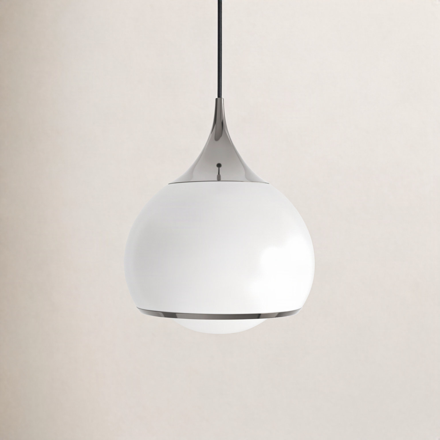 Kegan 1 - Light Pendant, 17.25" H x 14" W x 14" D, Polished Nickel