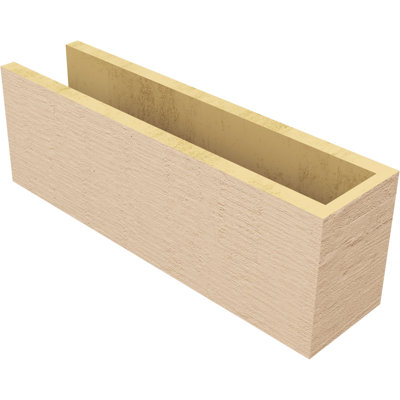 Block Block Woodgrain TimberThane Raider Tail, apprêté brun clair