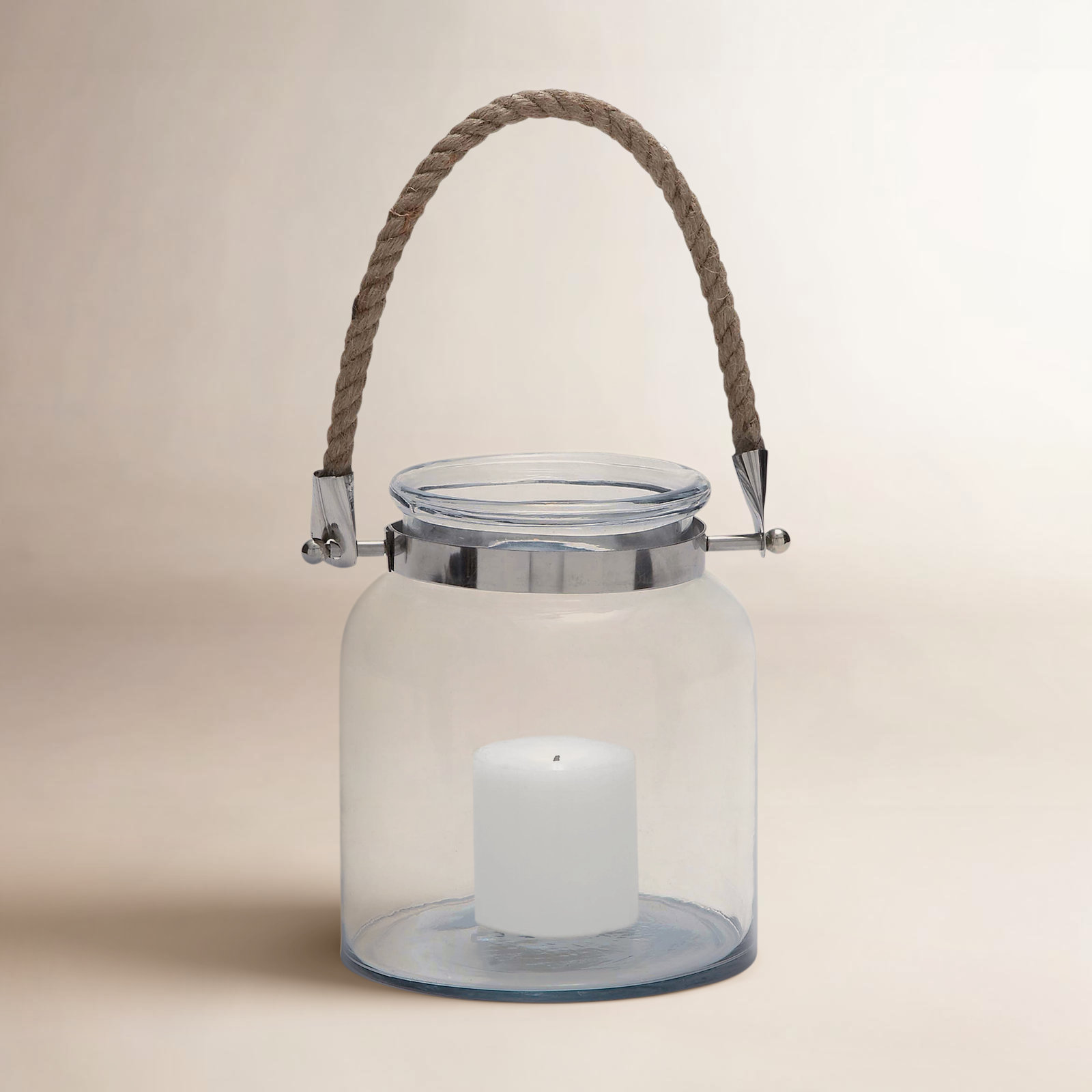 Glass Lantern Candle Holder
