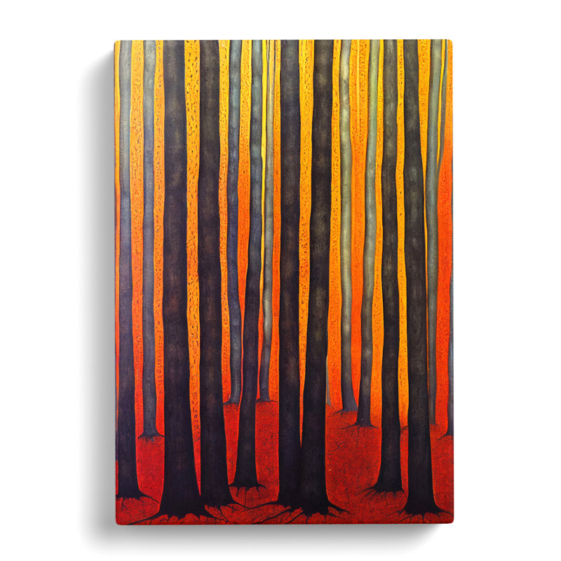 Abstract Indian Forest - Wrapped Canvas, 76cm H x 50cm W x 3cm D