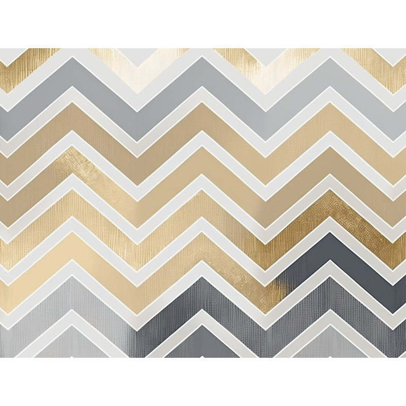 Checkered Comforter, Blue/Turquoise Chevron, Queen Comforter