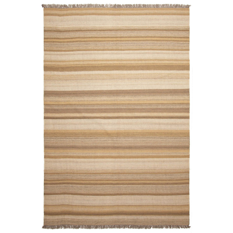 Revêtement kaki kilim 6 pi 8 po x 9 pi 8 po
