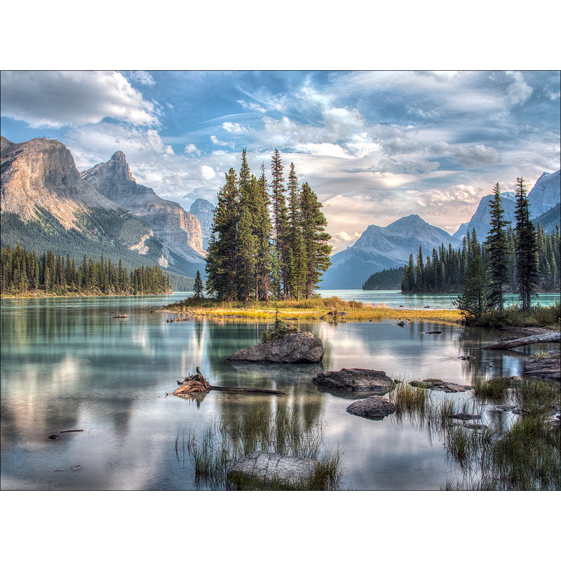 Mountain Lake V - Print on Float Glass