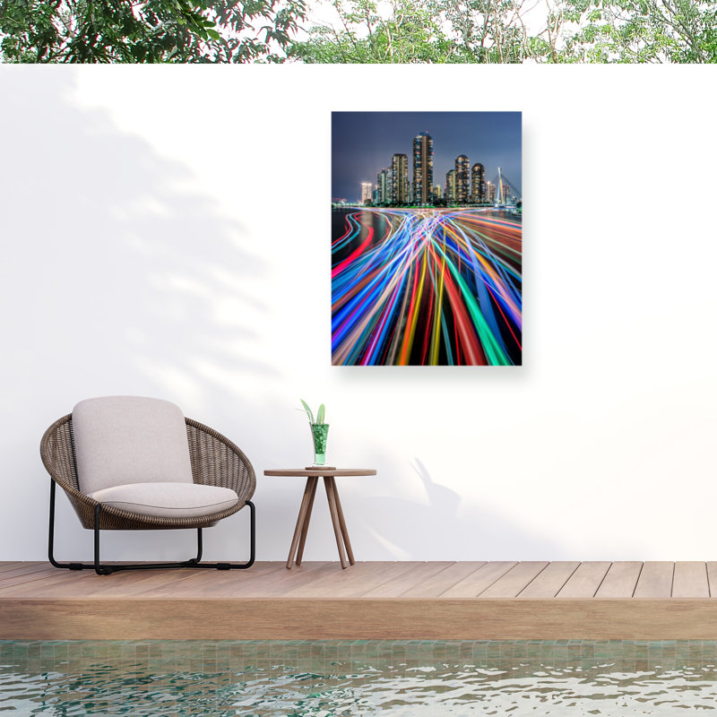 Kei Sasaki  Colours On River Outdoor  Canvas, H 14 po x l 19 po