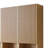 Modern 41.5" Wall-Mounted Oak Bathroom Vanity Mid-Century Floating Solid Wood Slatted Storage Shelves Open Narrow Storage Cabinet