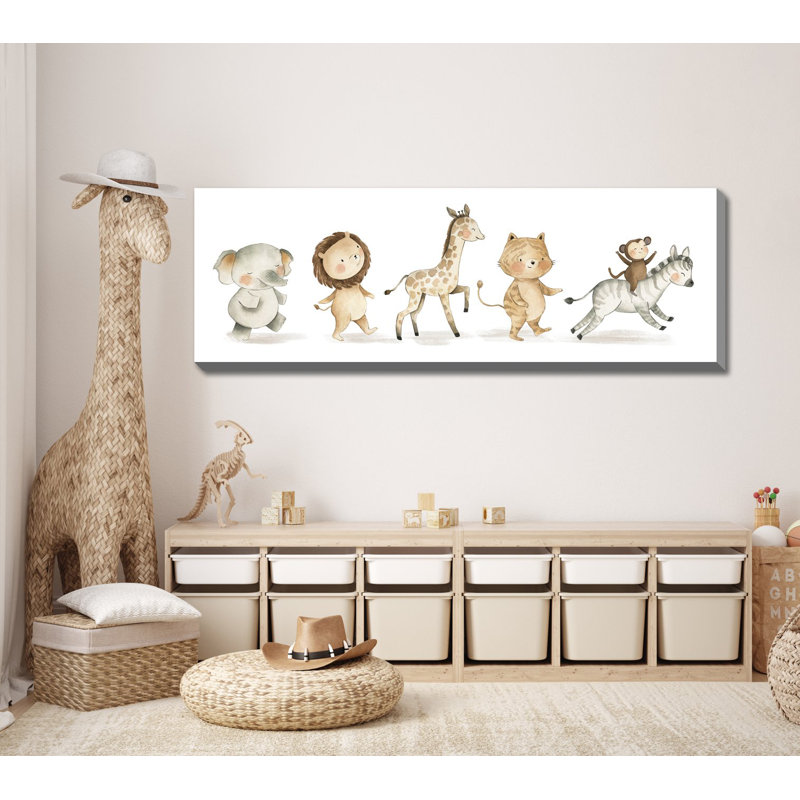 Art mural sur toile Safari, Sans cadre, H 12 po x l 36 po